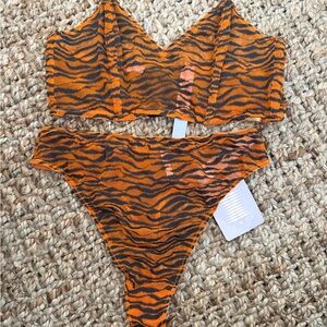 Tiger Print Fenty Lingerie Set